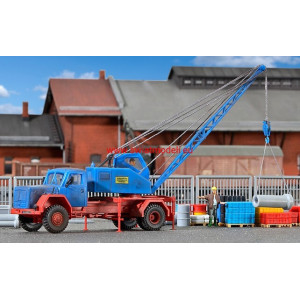 Magirus Deutz z dźwigiem / koparką Fuschs 301 KIBRI 11290