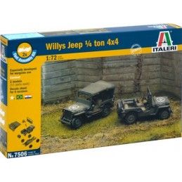 Samochód terenowy Jeep Willys 1/4 tony 4x4 Italeri 7506