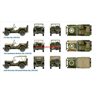 Samochód terenowy Jeep Willys 1/4 tony 4x4 Italeri 7506