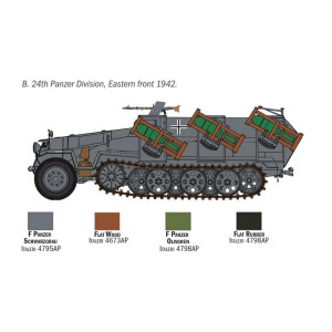 Transporter opancerzony Sd. Kfz. 251/1 Stuka zu Fuss Italeri 7080