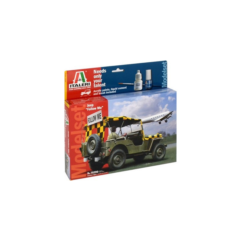 Samochód terenowy Jeep Willys "Follow me" Italeri 70390