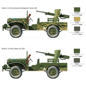 Samochód terenowy M6 GUN MOTOR CARRIAGE WC-55 Italeri 6555