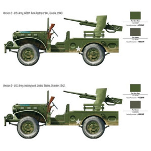 Samochód terenowy M6 GUN MOTOR CARRIAGE WC-55 Italeri 6555
