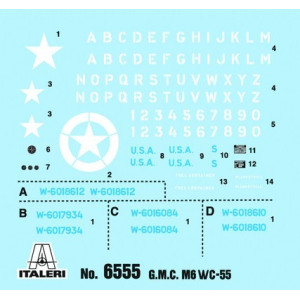 Samochód terenowy M6 GUN MOTOR CARRIAGE WC-55 Italeri 6555