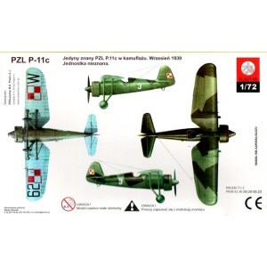 Samolot myśliwski, PZL P-11c Łaciata 3, Plastyk, S-046