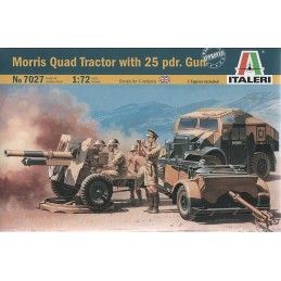 Morris quad tractor with 25 pdr. gun Italeri 7027
