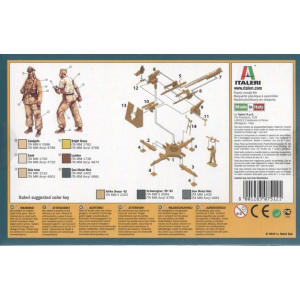 Działo przeciwlotnicze 8.8 cm FLAK 37 z obsługą Italeri 7512