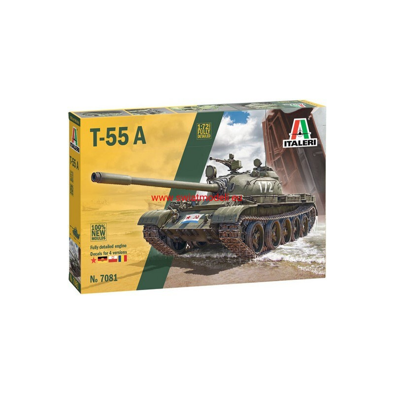 Czołg średni T-55A Italeri 7081