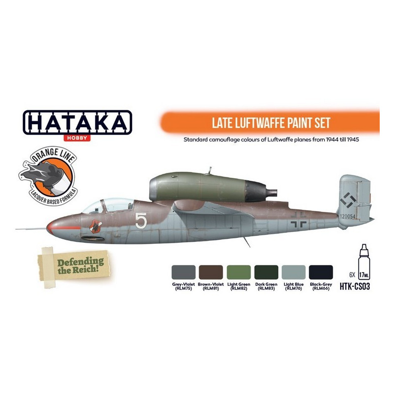Hataka Hobby HTK-CS03 Late Luftwaffe paint set
