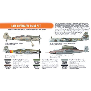 Hataka Hobby HTK-CS03 Late Luftwaffe paint set