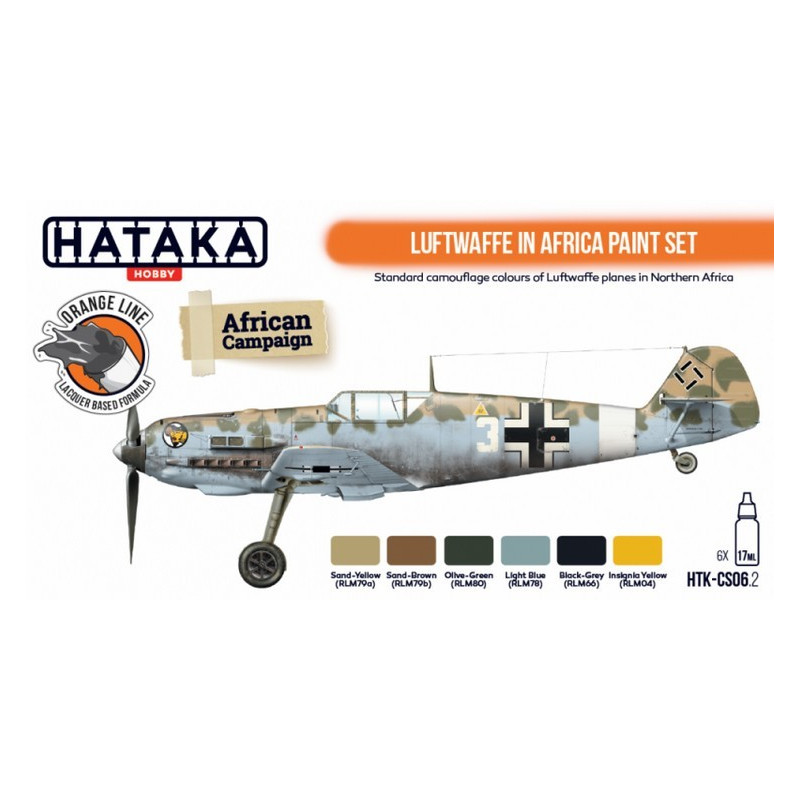 Hataka HTK-CS06.2 Luftwaffe in Africa Paint set