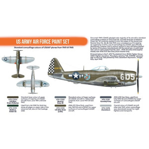 Hataka Hobby HTK-CS04.2 US Army Air Force Paint Set