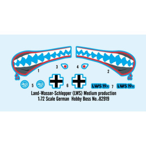 German Land-Wasser-Schlepper (LWS) amphibi tractor Medium production Hobby Boss 82919