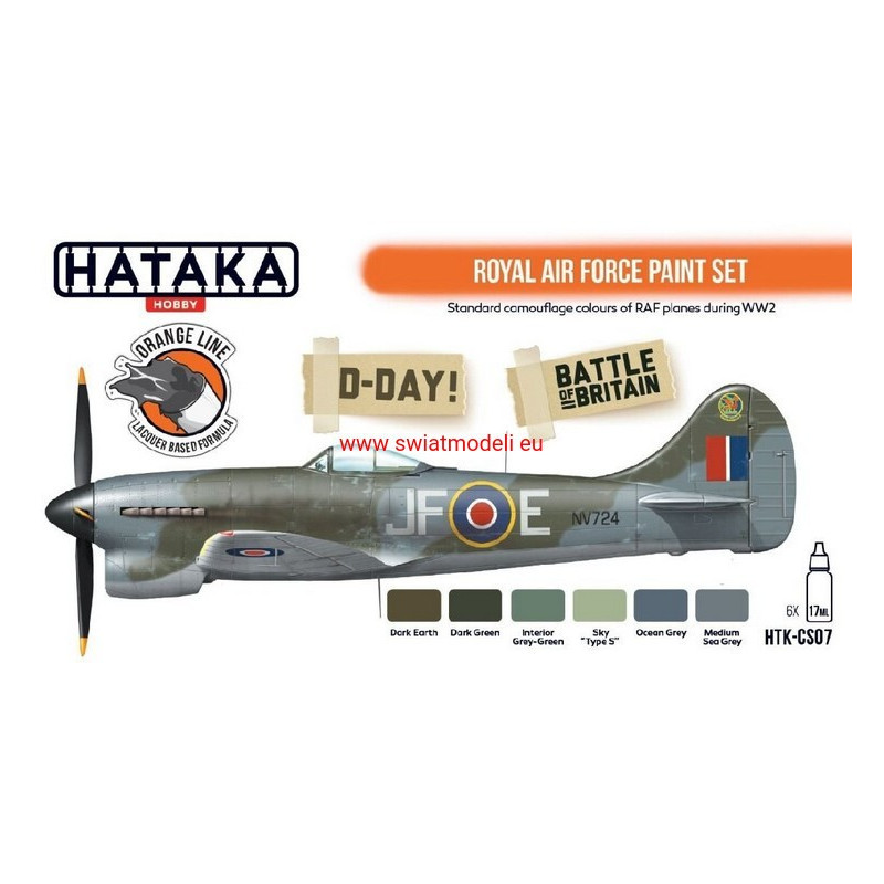Hataka Hobby HTK-CS07 Royal Air Force paint set