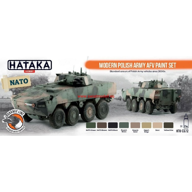 Hataka Hobby HTK-CS72 Modern Polish Army AFV paint set