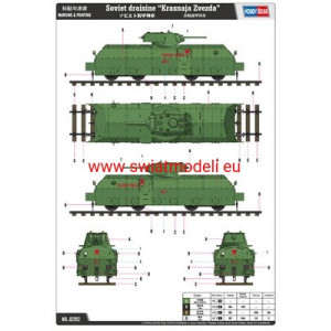 Krasnaja Zvezda radziecka drezyna pancerna Hobby Boss 82912