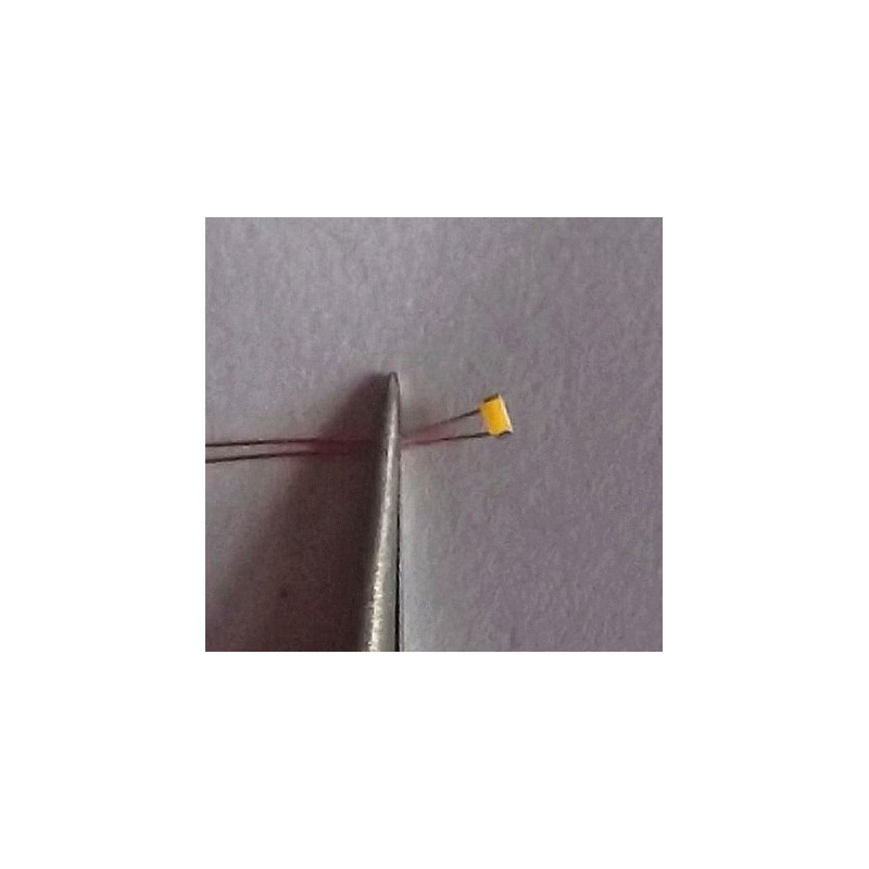 Dioda LED SMD 0603 Biała zimna + przewody