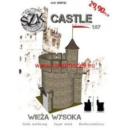 Wieża obronna wysoka seria CASTLE 8 4/2019 Świat z Kartonu
