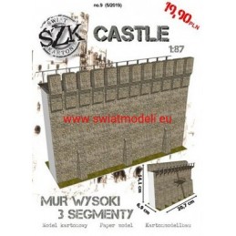 Mur obronny wysoki seria CASTLE 9 5/2019 Świat z Kartonu