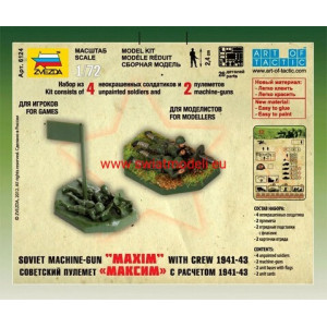 Piechota rosyjska z karabinem maszynowym MAXIM 1941 - 43 Zvezda 6104