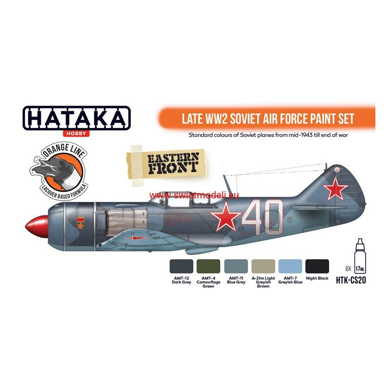Hataka Hobby HTK-CS20 Late WW2 Soviet Air Force paint set