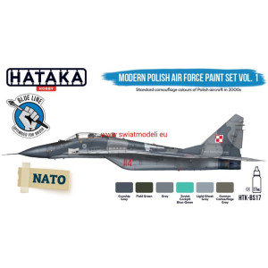 Hataka Hobby HTK-BS17 Modern Polish Air Force paint set vol. 1