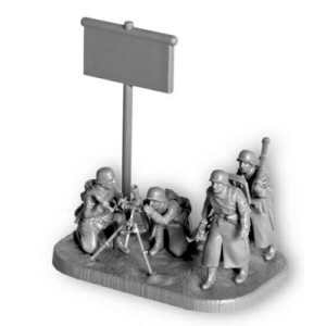 Moździerz 81 mm wraz z obsługą 1941-1945 zima Zvezda 6209