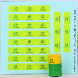 Na beczkę JOHN DEERE kalkomania KoTeBi KTB087824