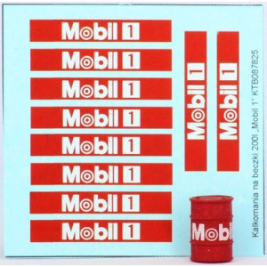 Na beczkę MOBIL 1 kalkomania KoTeBi KTB087825