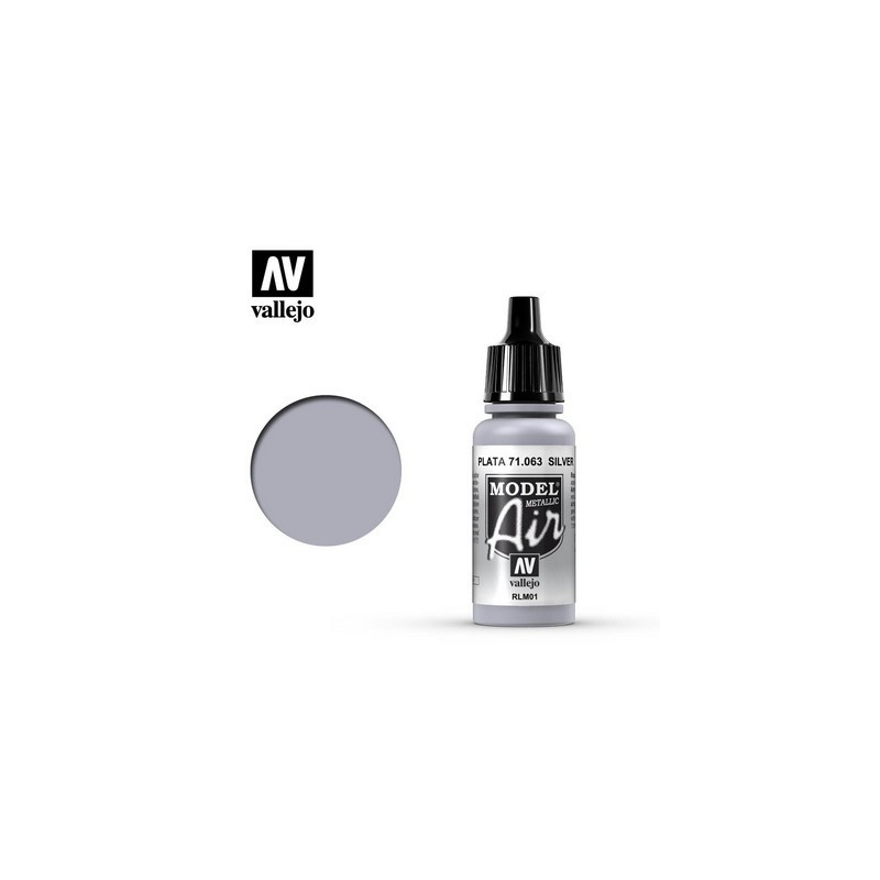 Vallejo 71063 Silver Metallic RLM01